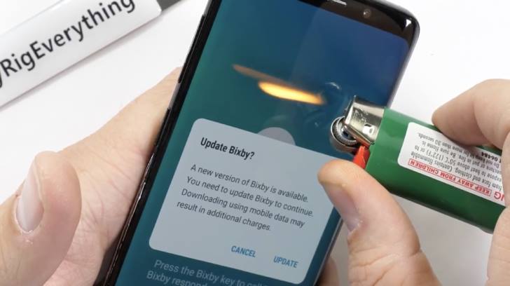 شاهد هاتف Galaxy S9 يتعرض لإختبارات الحرق والإنحناء