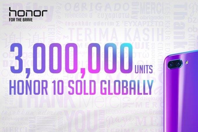 بيع أكثر من 3 ملايين هاتف Honor 10 فى شهرين فقط