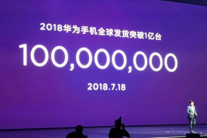 هواوى تؤكد بيع 100 مليون هاتف حتى الأن فى عام 2018