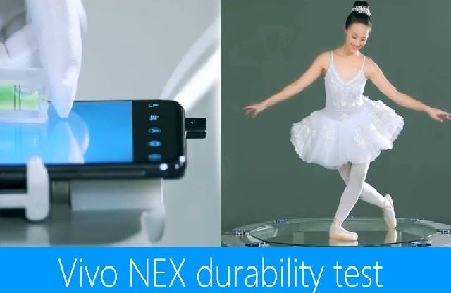إختبار صلابة الهاتف Vivo NEX وكاميرته الأمامية