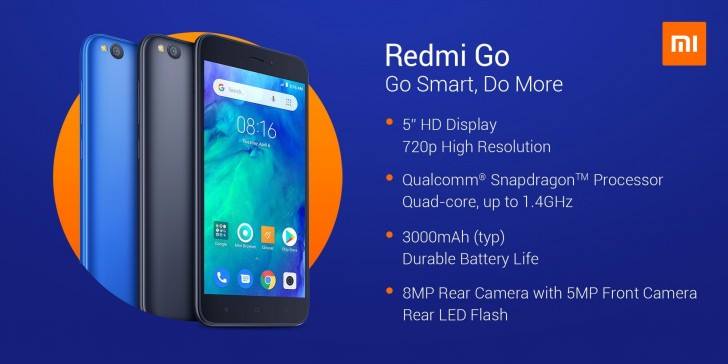 شاومي تعلن عن هاتف Redmi Go بسعر 80 يورو