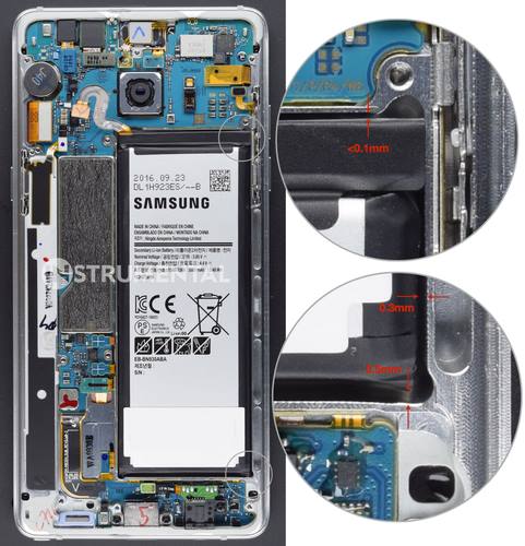 تقرير: سبب إنفجار هاتف سامسونج Galaxy Note 7 التصميم