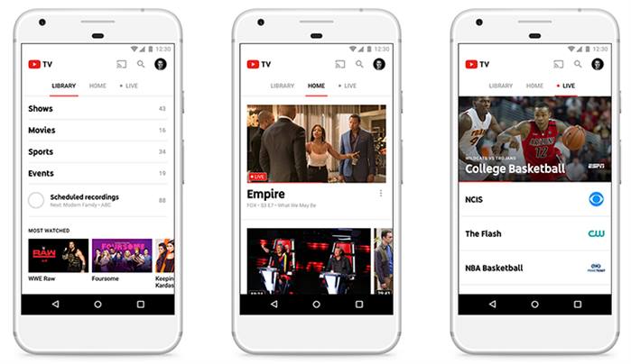 جوجل تعلن عن خدمة التليفزيون YouTube TV