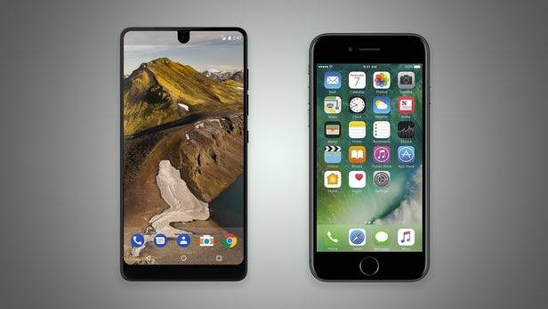 مقارنة بين هاتف Essential و iphone 7