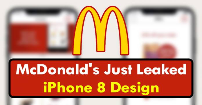 ماكدونالدز قامت بتسريب تصميم iphone 8 عن طريق الخطأ