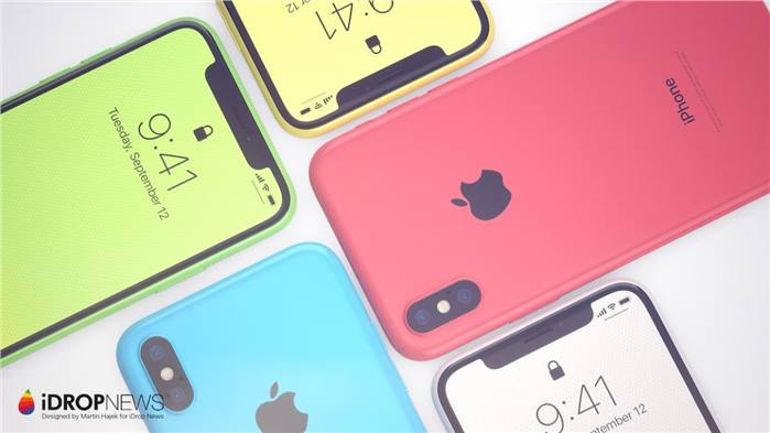 هل تقوم أبل بإطلاق نسخة ملونة وأقل سعرا من الهاتف iphone x ؟