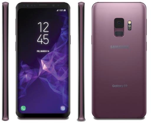 تسريب صورة جديدة لهاتفي سامسونج Galaxy S9 و S9+ باللون البنفسجي