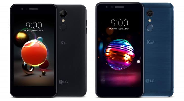 إل جي تعلن عن هاتفي K8 2018 و K10 2018