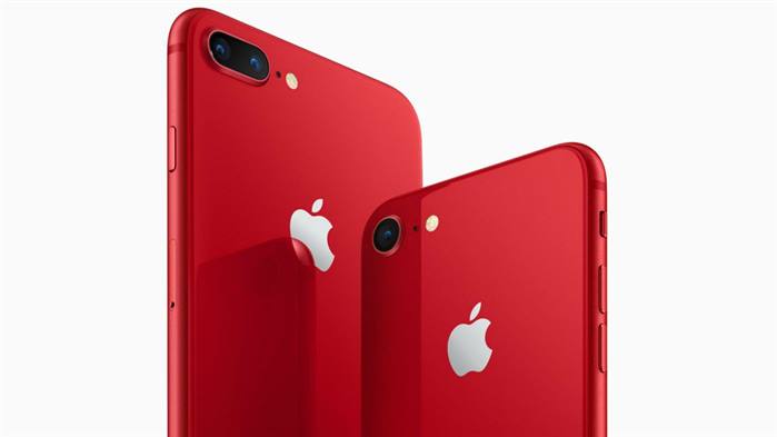 آبل تعلن عن هاتفي iPhone 8 و iPhone 8 Plus باللون الأحمر