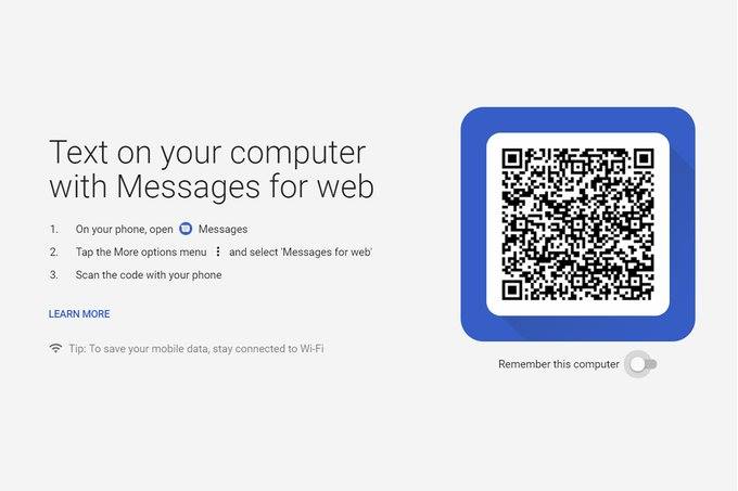 خدمة Android Messages متوفرة على الويب الأن للجميع