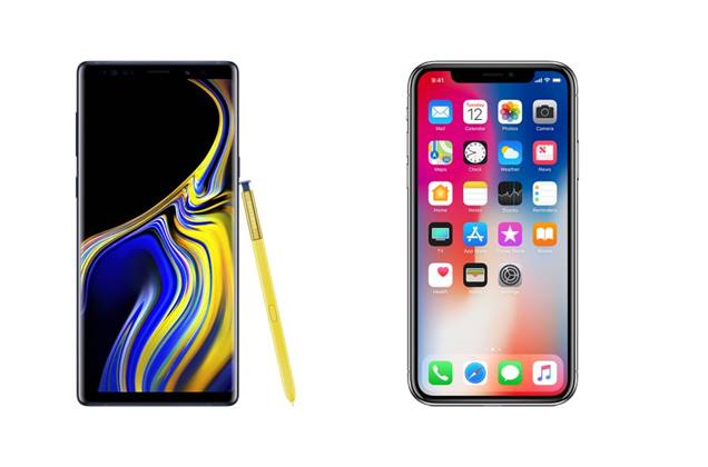 Galaxy Note 9 يفشل فى أول الإختبارات أمام iphone X