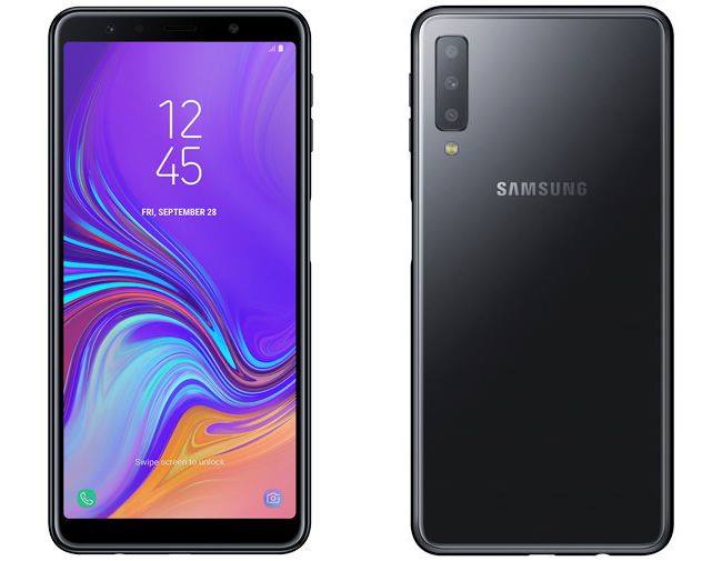 تسريب صور لهاتف سامسونج Galaxy A7 2018 بثلاث كاميرات في الخلف والبصمة في الجانب