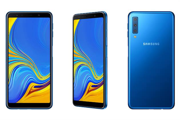 سامسونج تعلن رسمياً عن هاتف Galaxy A7 2018 بثلاث كاميرات في الخلف وبصمة في الجانب