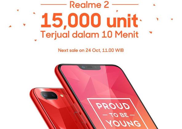 مبيعات الهاتف Realme 2 تحقق رقم قياسى جديد فى 10 دقائق فقط