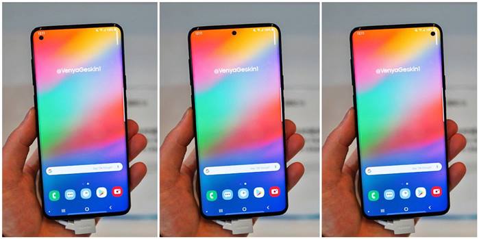 هاتف Galaxy S10 سيأتي بثلاث كاميرات في الخلف وثقب في الشاشة للكاميرا الأمامية