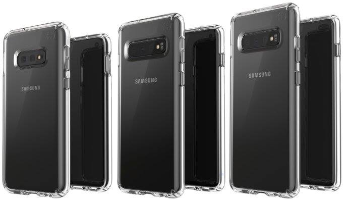 سلسلة Galaxy S10 تظهر في صورة بداخل أغطية حماية