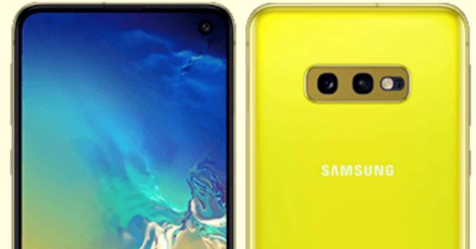 تسريب اللون الأصفر من هاتف سامسونج Galaxy S10e