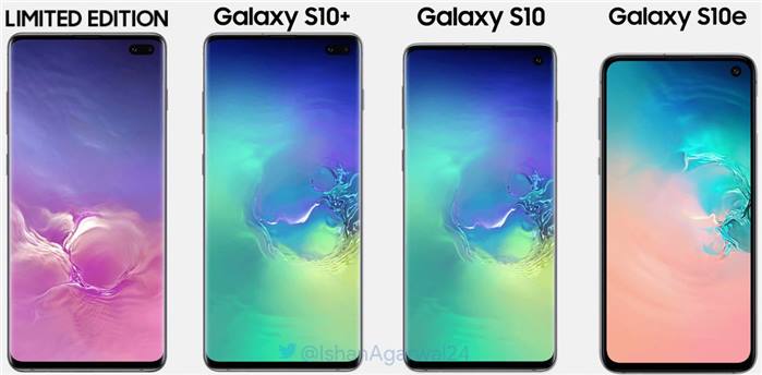 بعض خلفيات الشاشة الخاصة بهواتف Galaxy S10 متوفرة للتحميل