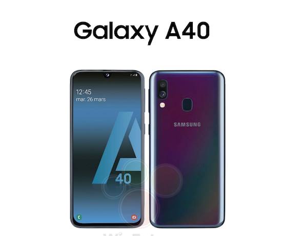 تسريب مواصفات هاتف سامسونج Galaxy A40 بالكامل
