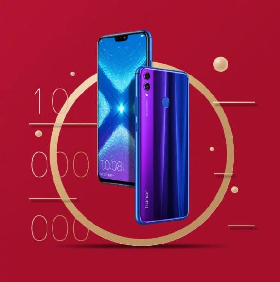 هواوى قامت ببيع 10 ملايين هاتف Honor 8X على الصعيد العالمى