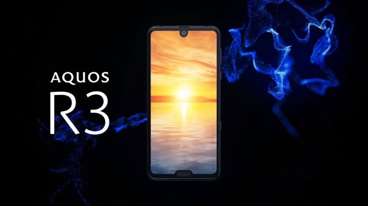 الإعلان رسميا عن Sharp Aquos R3 بمعالج Snapdragon 855 ونوتش ثانى أسفل الشاشة