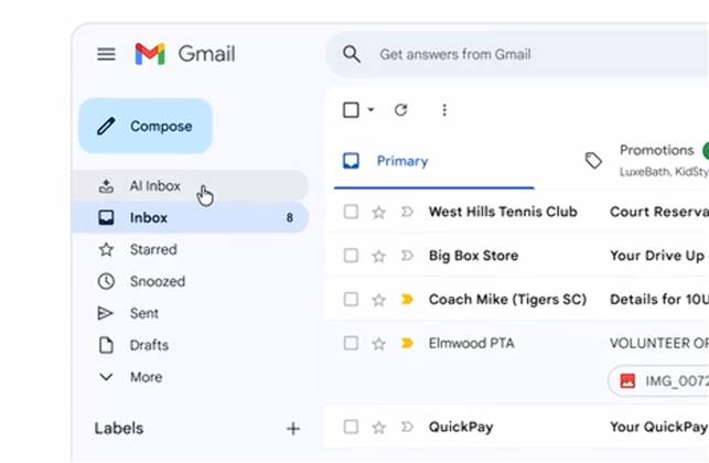 جوجل ستجعلك تتحكم في الـ Gmail بالذكاء الاصطناعي