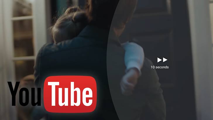 يوتيوب يعلن عن ميزة الضغط مرتين لتقديم الفيديو أو تأخيره 10 ثواني
