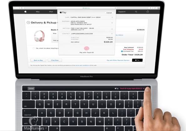 تسريب صور لحاسب آبل المحمول MacBook Pro يظهر فيها الشريط السحري