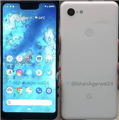 تسريب صور جديدة لهاتف جوجل Pixel 3 XL