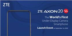 شركة ZTE ستقدم أول هاتف بكاميرا أمامية أسفل الشاشة